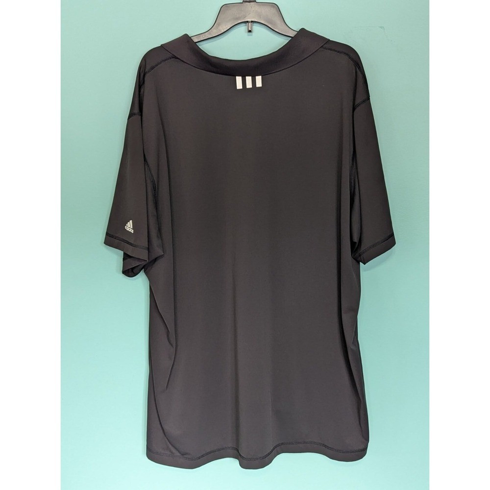 Adidas Pure Motion Golf Polo Shirt Size 3XL Black Short Sleeve - Picture 6 of 7